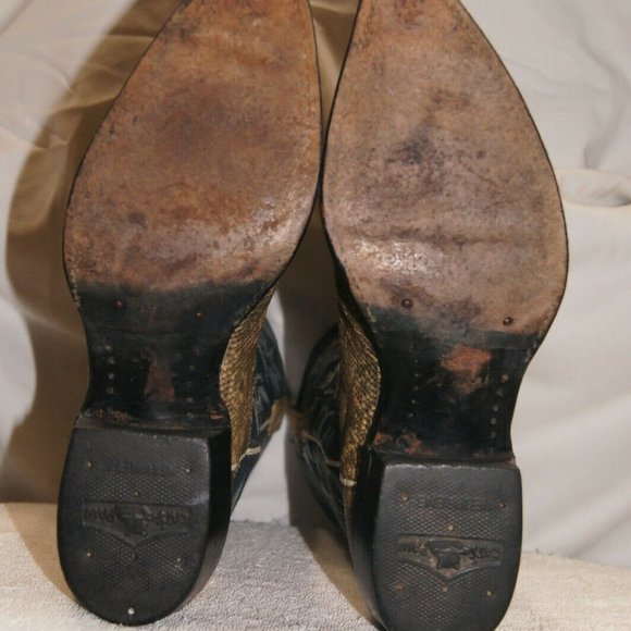 Vintage Justin Ringtail Lizard Boots Mens Size 8 M main image 14